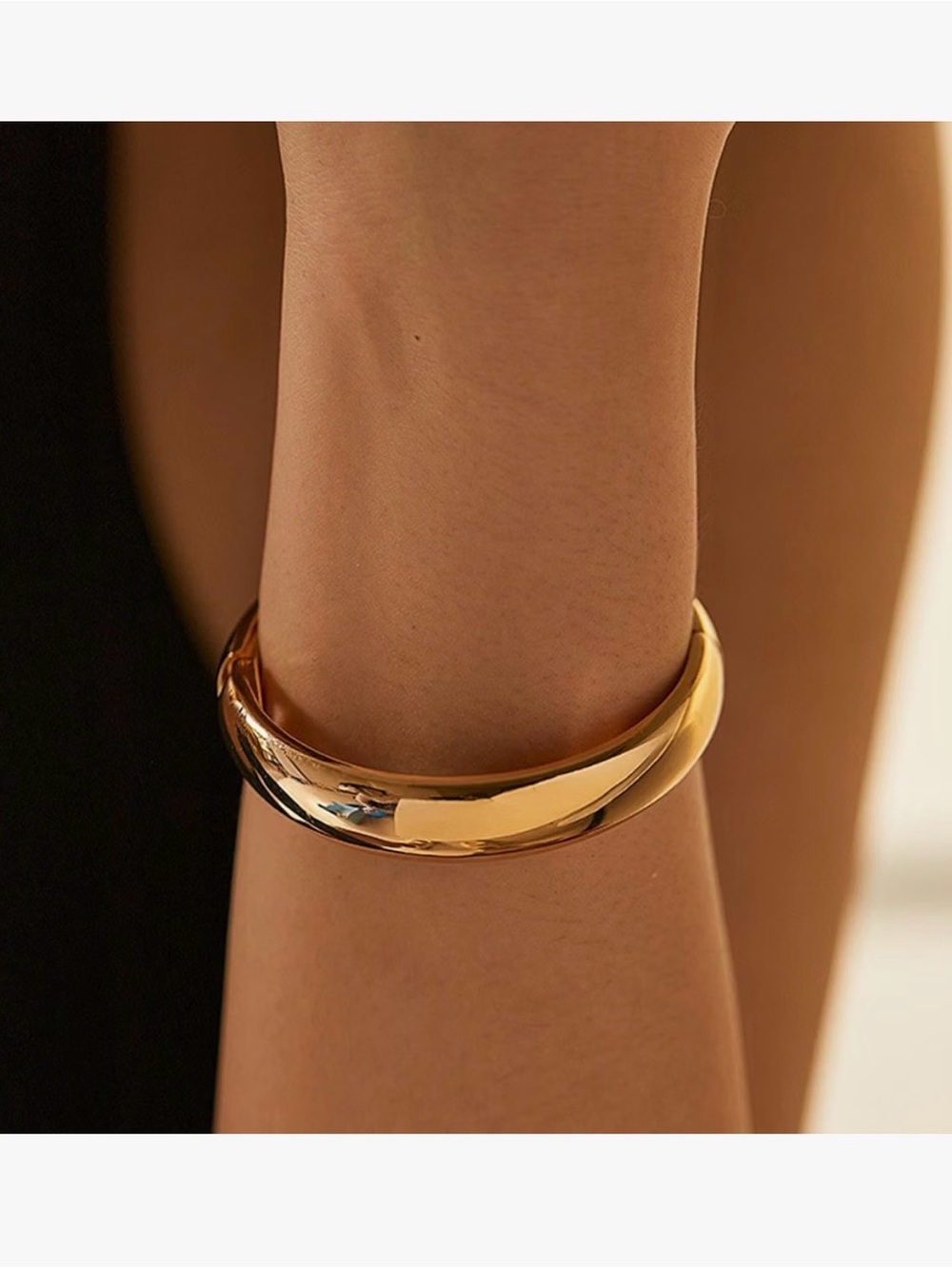 Gold Bangle Bracelets Set of 2